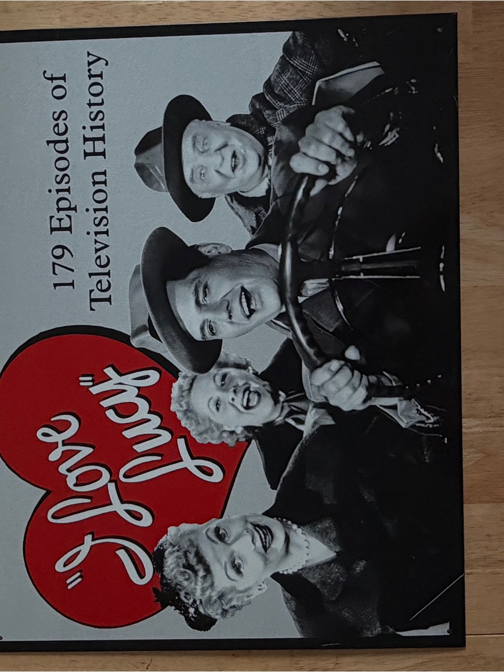 2 piece  Tin Lot. I Love Lucy Wall Art Print - Red, Black & White Home Accent